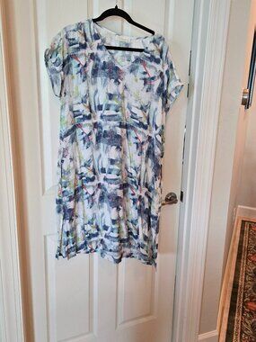 Komil blue and white dress